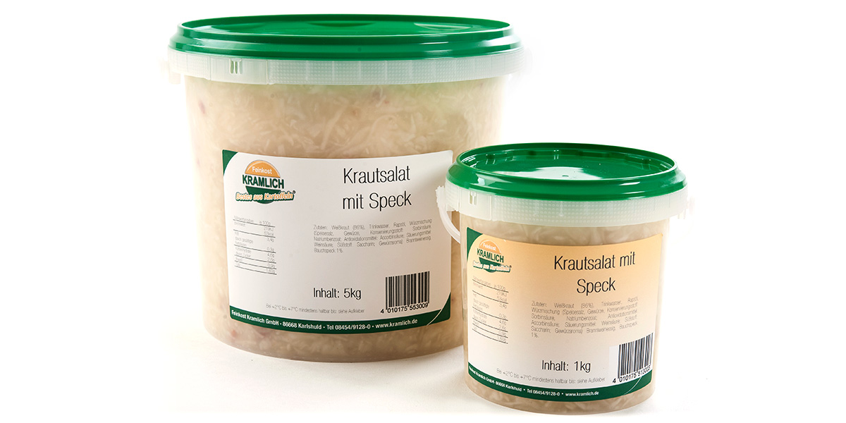 Krautsalate mit Speck